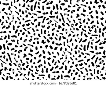 Hand drawn fashion texture seamless pattern. Creative vector endless background painted by ink. Abstract brush strokes.