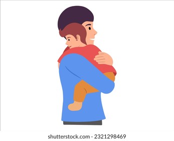 Hand drawn Father day illustration