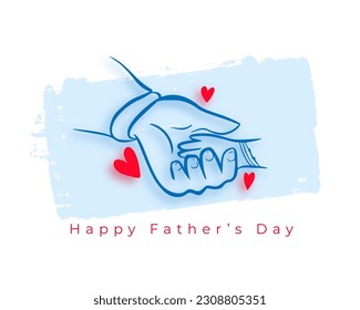 hand drawn father's day event background say thank you to gentlemen vector