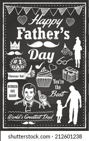 Hand Drawn of Father's Day Icons