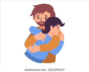Hand drawn Father's day illustration
