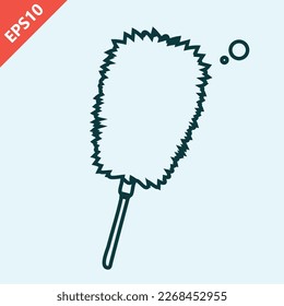 diseño de edredón de plumas dibujado a mano vector ilustración aislada plana