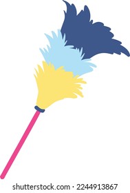 Hand drawn feather duster illustration