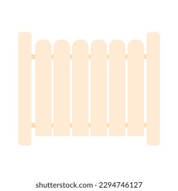 hand drawn fence element illustration