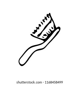Hand drawn fetlock doodle. Sketch pets icon. Decoration element. Isolated on white background. Vector illustration.