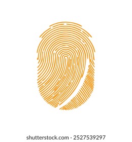 Hand drawn fingerprint logo template Gradient fingerprint logo design svg