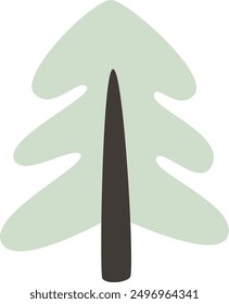 Hand Drawn Fir Tree Vector Illustration