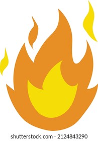 Hand drawn fire vector art