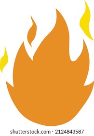 Hand drawn fire vector art