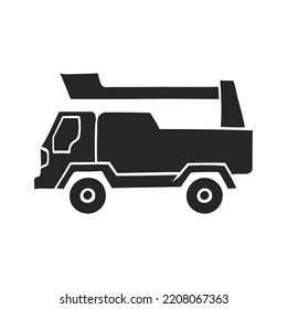 Hand drawn Fireman car vector illustration