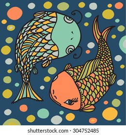 Hand drawn fish