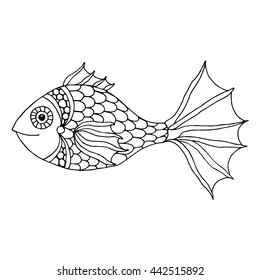 Hand drawn fish