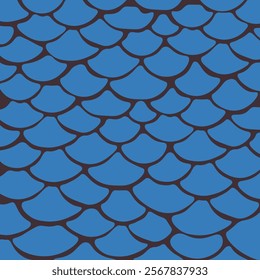 Hand Drawn Fish Print Vector Illustration
