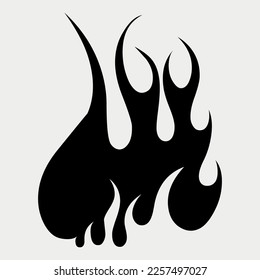 Ilustración vectorial de la silueta de llama dibujada a mano
