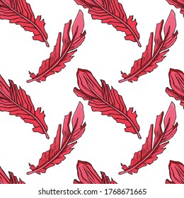 Hand drawn flamingo, vector illustration with black outline. Beautiful full length flamingo bird isolated on a white background. Wildlife, ornithology, nature, zoo. Print, label. Ink drawing.