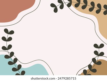 Hand drawn Flat abstract doodle background