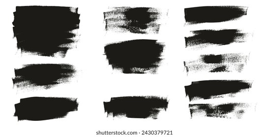 Hand Drawn Flat Calligraphy Paint Brush Regular Long Background High Detail Abstract Vector Background MEGA Set 