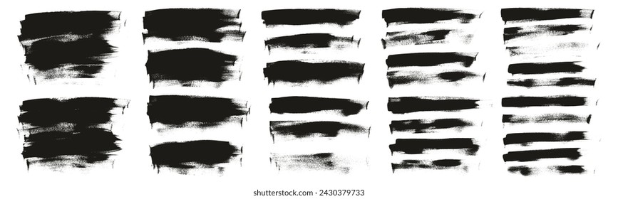 Hand Drawn Flat Calligraphy Paint Brush Regular Long Background High Detail Abstract Vector Background MEGA Set 