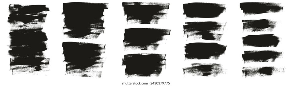 Hand Drawn Flat Calligraphy Paint Brush Regular Long Background High Detail Abstract Vector Background MEGA Set 
