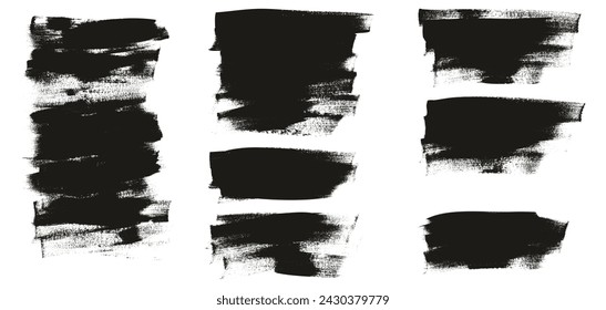 Handgezeichnete flache Kalligraphie-Farbpinsel-regulärer langer Hintergrund-hoher Detail-abstrakter Vektor-Hintergrund MEGA-Set 