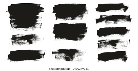 Hand Drawn Flat Calligraphy Paint Brush Regular Long Background High Detail Abstract Vector Background MEGA Set 