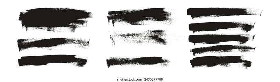 Hand Drawn Flat Calligraphy Paint Brush Regular Long Background High Detail Abstract Vector Background MEGA Set 