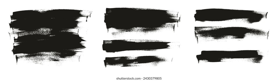 Hand Drawn Flat Calligraphy Paint Brush Regular Long Background High Detail Abstract Vector Background MEGA Set 