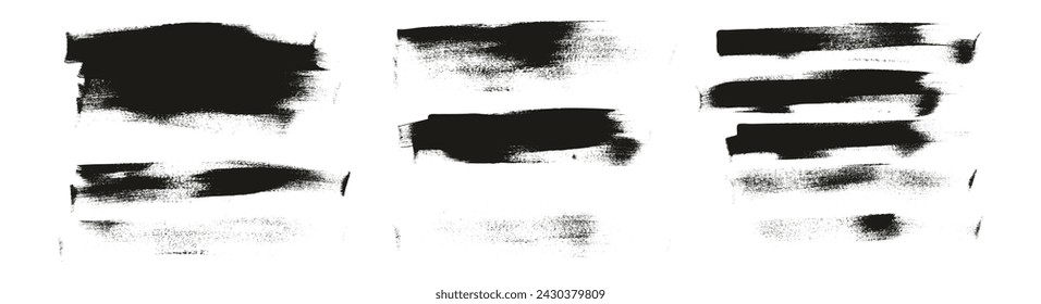 Hand Drawn Flat Calligraphy Paint Brush Regular Long Background High Detail Abstract Vector Background MEGA Set 