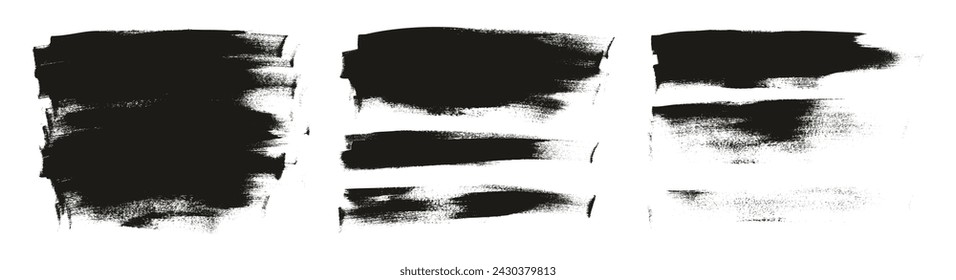 Hand Drawn Flat Calligraphy Paint Brush Regular Long Background High Detail Abstract Vector Background MEGA Set 