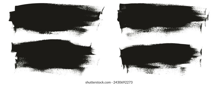 Cepillo de pintura de caligrafía plana dibujado a mano Fondo largo regular Conjunto de fondo de vector abstracto de alto detalle 