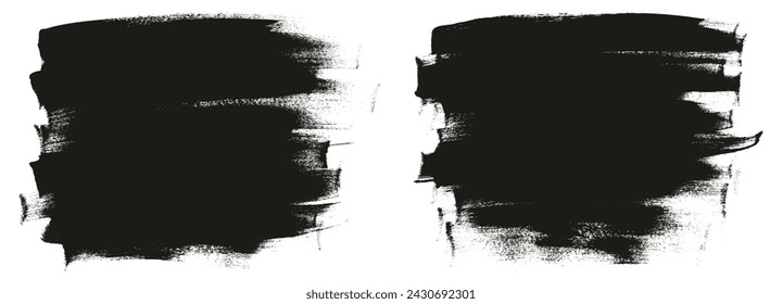 Cepillo de pintura de caligrafía plana dibujado a mano Fondo largo regular Conjunto de fondo de vector abstracto de alto detalle 