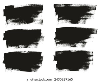 Handgezeichnete flache Kalligraphie-Farbpinsel-regulärer langer Hintergrund-hoher Detail-abstrakter Vektor-Hintergrund-Satz 