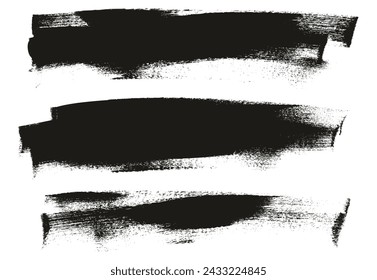 Cepillo de pintura de caligrafía plana dibujado a mano Fondo largo regular Conjunto de fondo de vector abstracto de alto detalle 