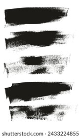 Cepillo de pintura de caligrafía plana dibujado a mano Fondo largo regular Conjunto de fondo de vector abstracto de alto detalle 