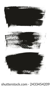 Hand Drawn Flat Calligraphy Paint Brush Regular Long Background High Detail Abstract Vector Background Set 