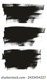 Hand Drawn Flat Calligraphy Paint Brush Regular Long Background High Detail Abstract Vector Background Set 