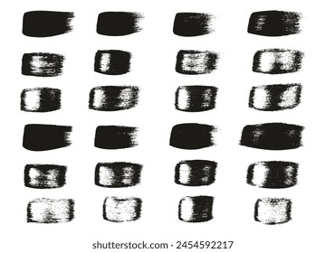 Cepillo plano dibujado a mano de la caligrafía Líneas rectas regulares Conjunto de fondo de Vector Abstractas de alto detalle 