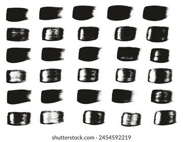 Cepillo plano dibujado a mano de la caligrafía Líneas rectas regulares Conjunto de fondo de Vector Abstractas de alto detalle 