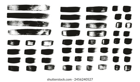 Hand Drawn Flat Calligraphy Paint Brush Regular Straight Lines High Detail Abstract Vector Background MEGA Set 