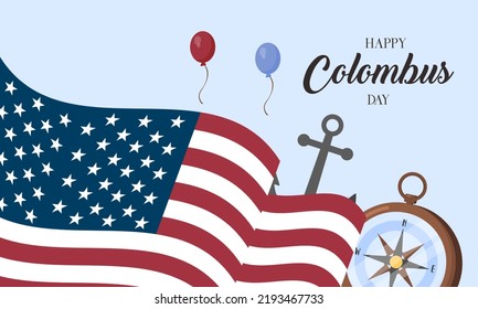Fondo del día de la columna plana dibujada a mano