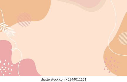 Fondo de doodle abstracto de diseño plano dibujado a mano