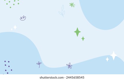 Hand drawn flat design abstract doodle background.