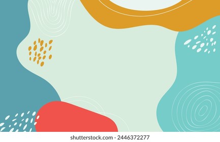 Handgezeichnete flache Design abstrakte Doodle Hintergrund.