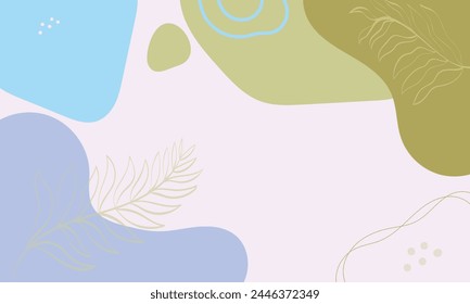 Hand drawn flat design abstract doodle background.