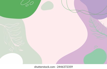 Hand drawn flat design abstract doodle background.