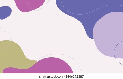 Diseño plano dibujado a mano fondo de garabato abstracto.