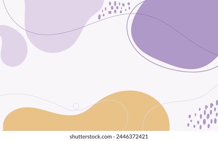 Hand drawn flat design abstract doodle background.
