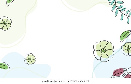 Hand drawn flat design abstract doodle background.