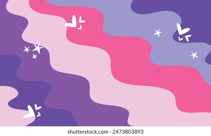 Diseño plano dibujado a mano fondo de garabato abstracto.