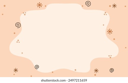 Hand drawn flat design abstract doodle background.